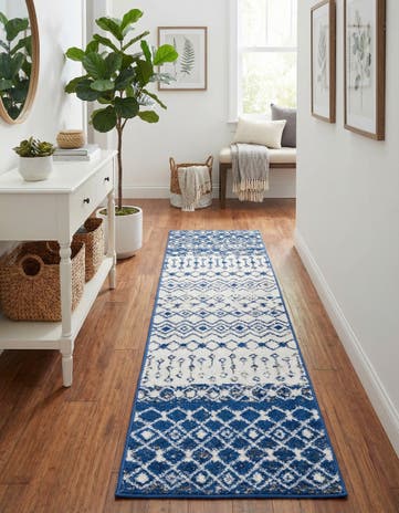 2' x 8' Moroccan Trellis Runner Rug