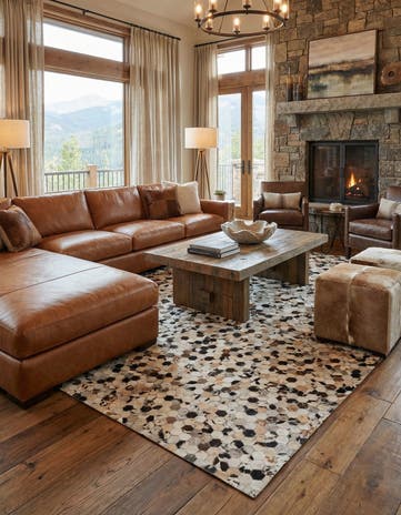 5' x 8' 1 Cowhide Rug