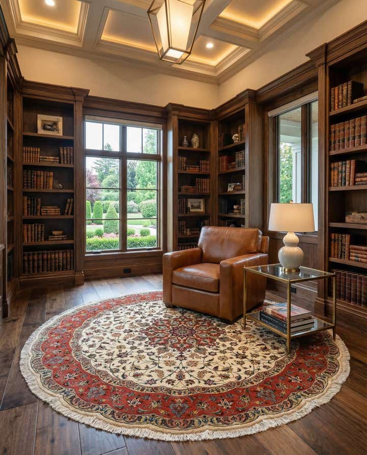 6' 7 x 6' 7 Tabriz Round Rug