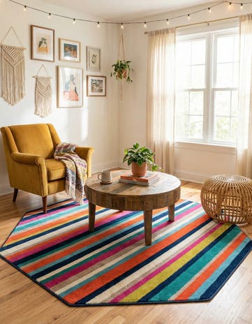 Azalea Octagon Rug