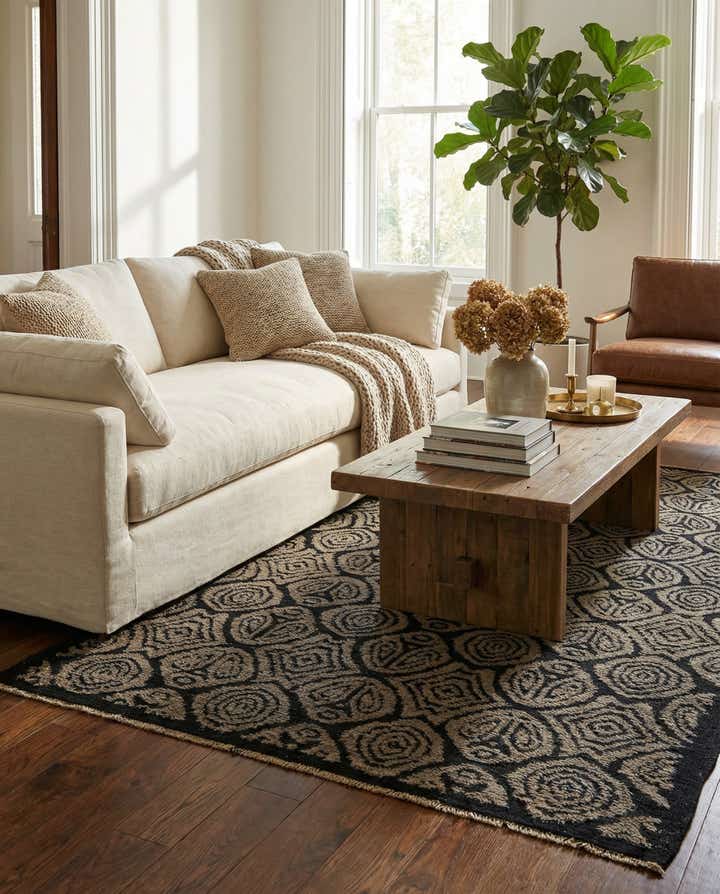 5' 4 x 9' 11 Hand Knotted Darya Wool Rug
