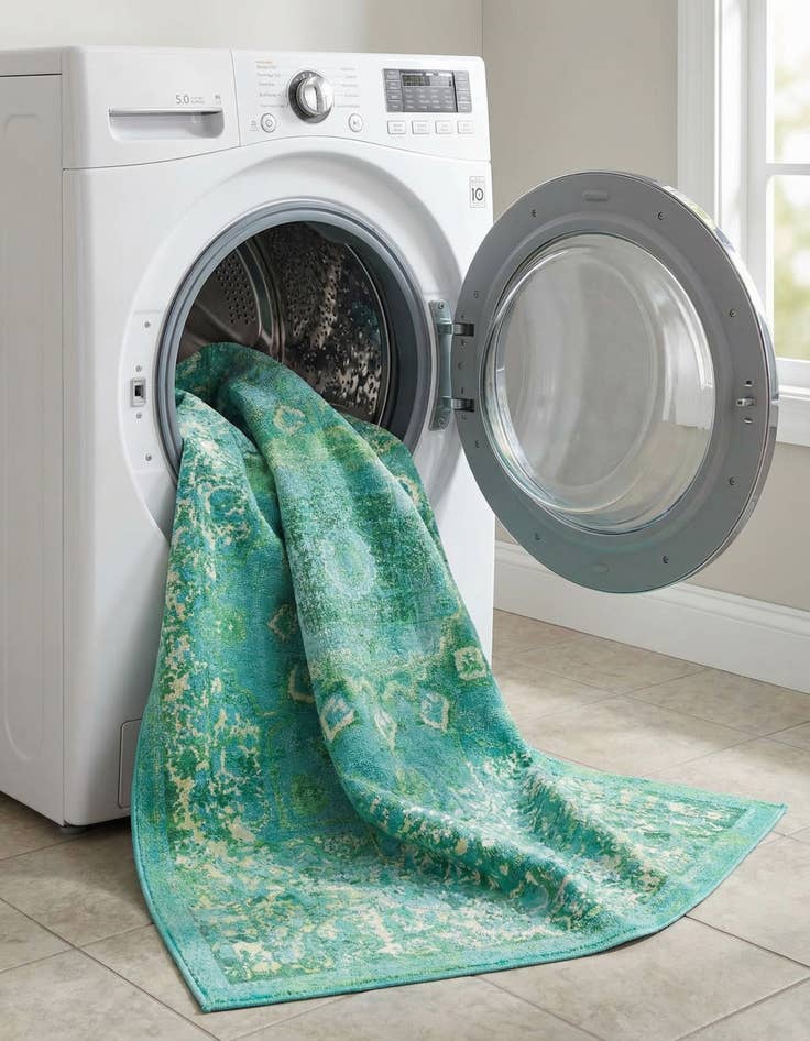 Detail image of 7' 3 x 10'  Washable Renaissance Rug