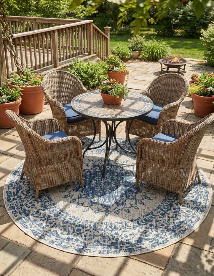 6' x 6' Easy-Clean Traditional Indoor / Ou...