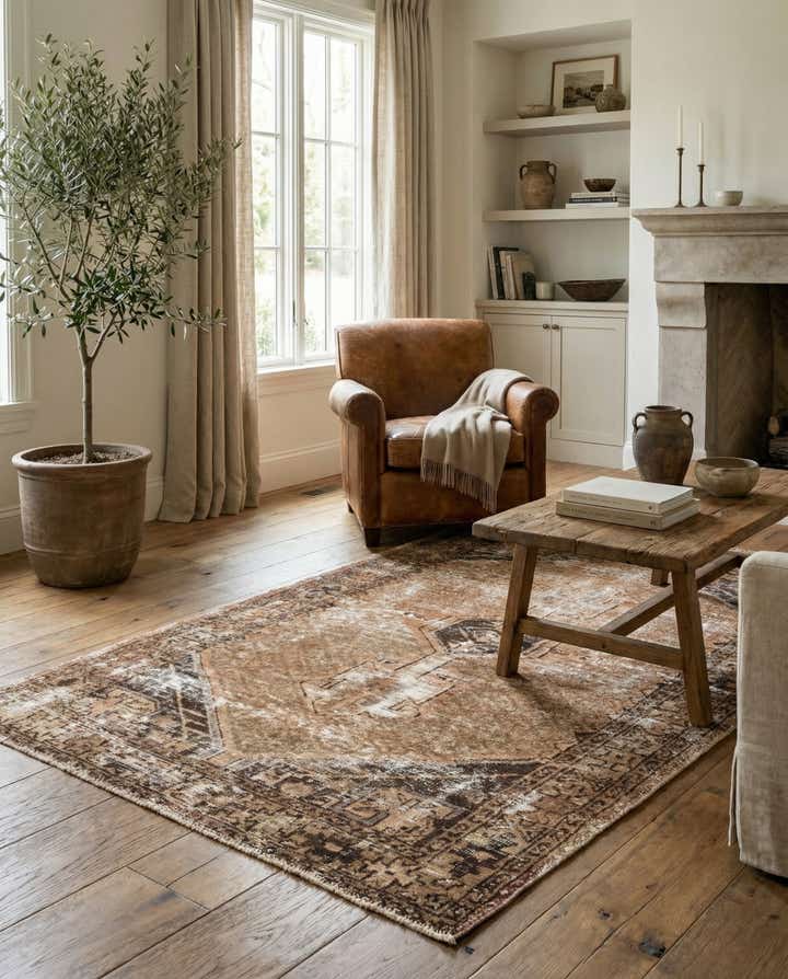 3' 3 x 4' 10 Hand Knotted Ultra Vintage Persian Wool Rug