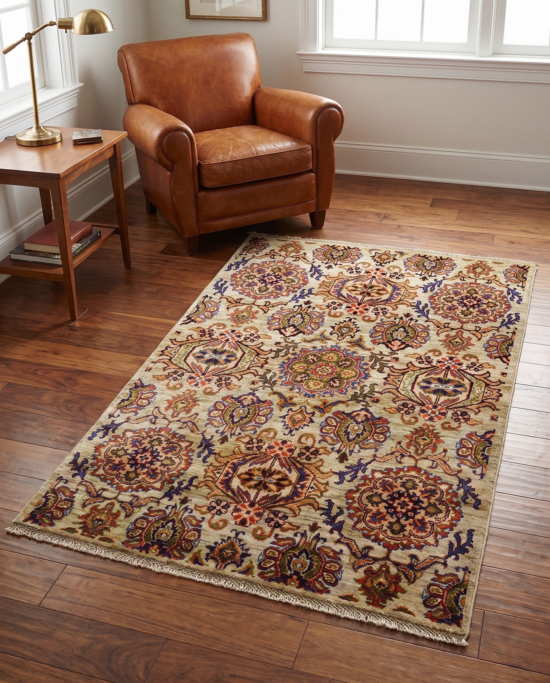 3' 4 x 5' 2 Hand Knotted Ariana Ziegler Rug