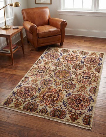 3' 4 x 5' 2 Hand Knotted Ariana Ziegler Rug
