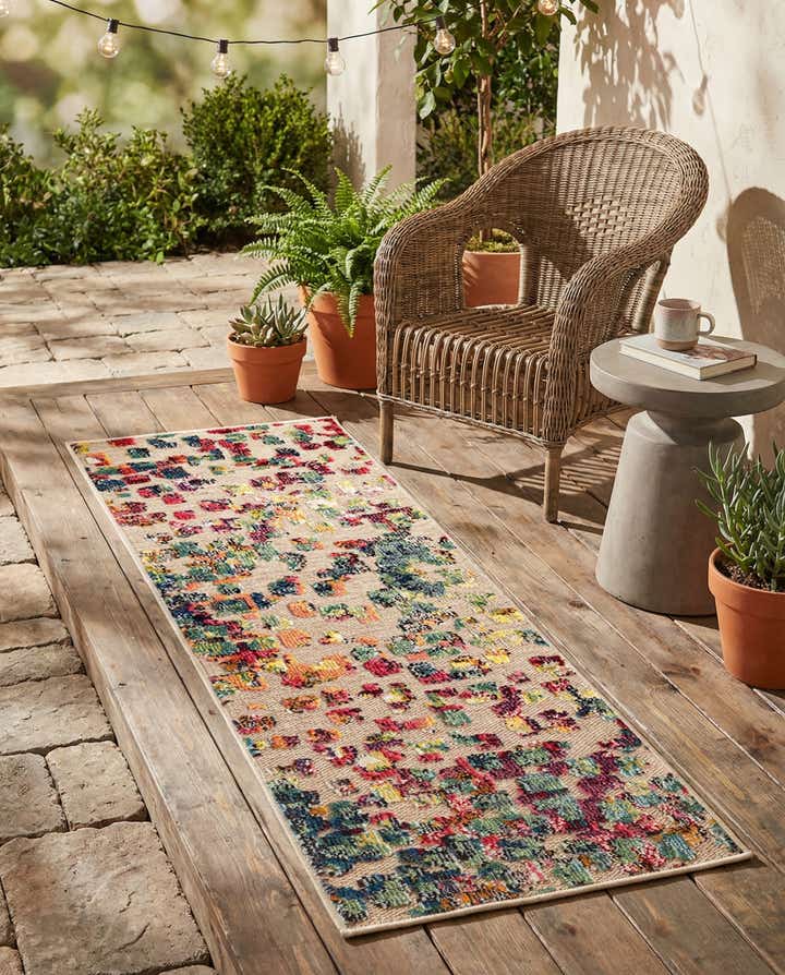 2' x 5' Easy-Clean Casablanca Indoor / Outdoor Runner Rug
