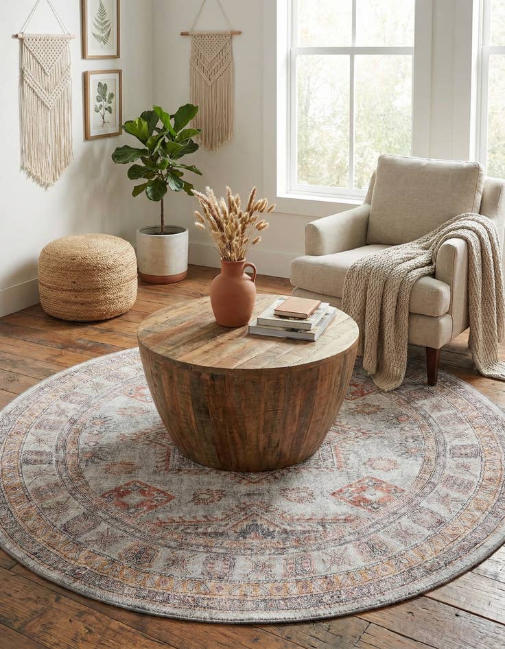 Detail image of 5' 1 x 5' 1 Timeless Round Rug