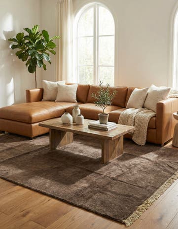 5' 9 x 7' 10 Hand Knotted Moroccan Wool Rug