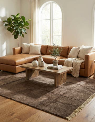 5' 9 x 7' 10 Hand Knotted Moroccan Wool Rug