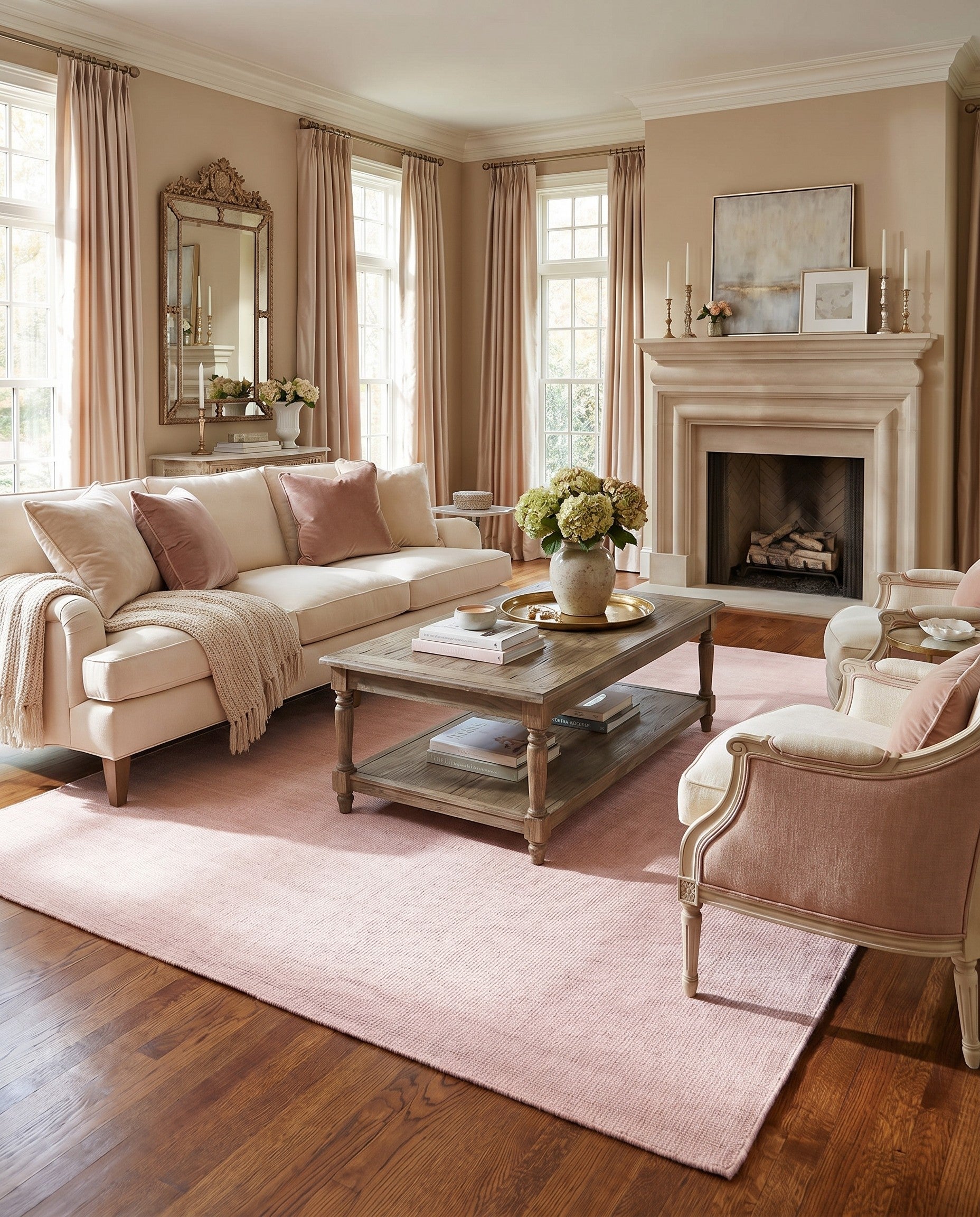 7' 1 x 10' Hand Woven Jill Zarin English Manor Farmhouse Wool Rug