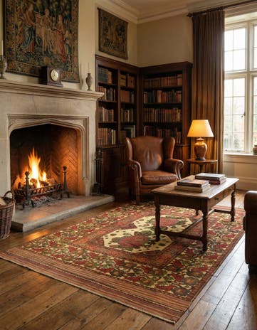 6' 5 x 9' 4 Hand Knotted Sumak Wool Rug