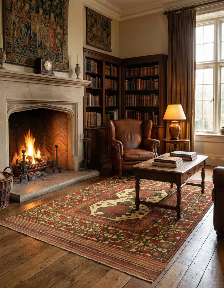 Detail image of 6' 5 x 9' 4  Hand Knotted Sumak Wool Rug