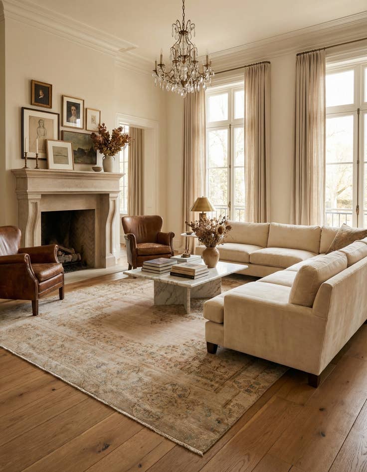 Detail image of  8' 5 x 11' 9  Hand Knotted Ultra Vintage Persian Wool Rug