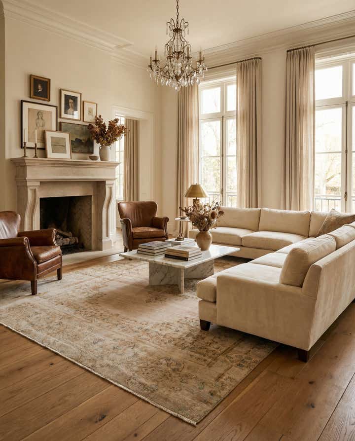 8' 5 x 11' 9 Hand Knotted Ultra Vintage Persian Wool Rug