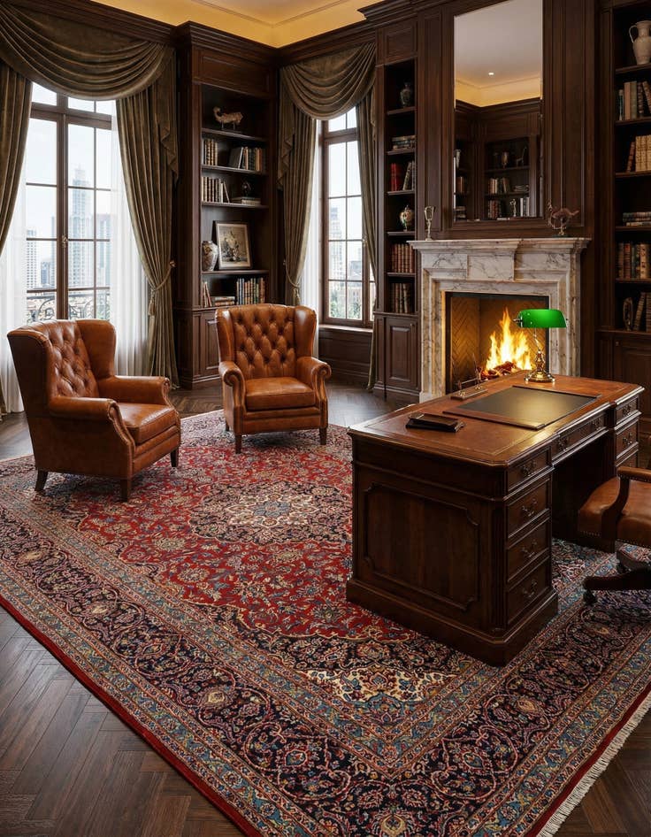 Detail image of  9' 10 x 13' 8 Kashan Rug