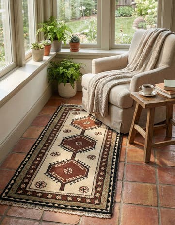 3' 1 x 5' 11 Hand Knotted Hamedan Wool Runner Rug
