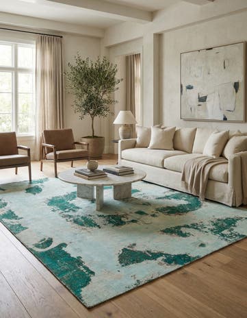 7' x 8' 4 Hand Knotted Ultra Vintage Persian Wool Rug