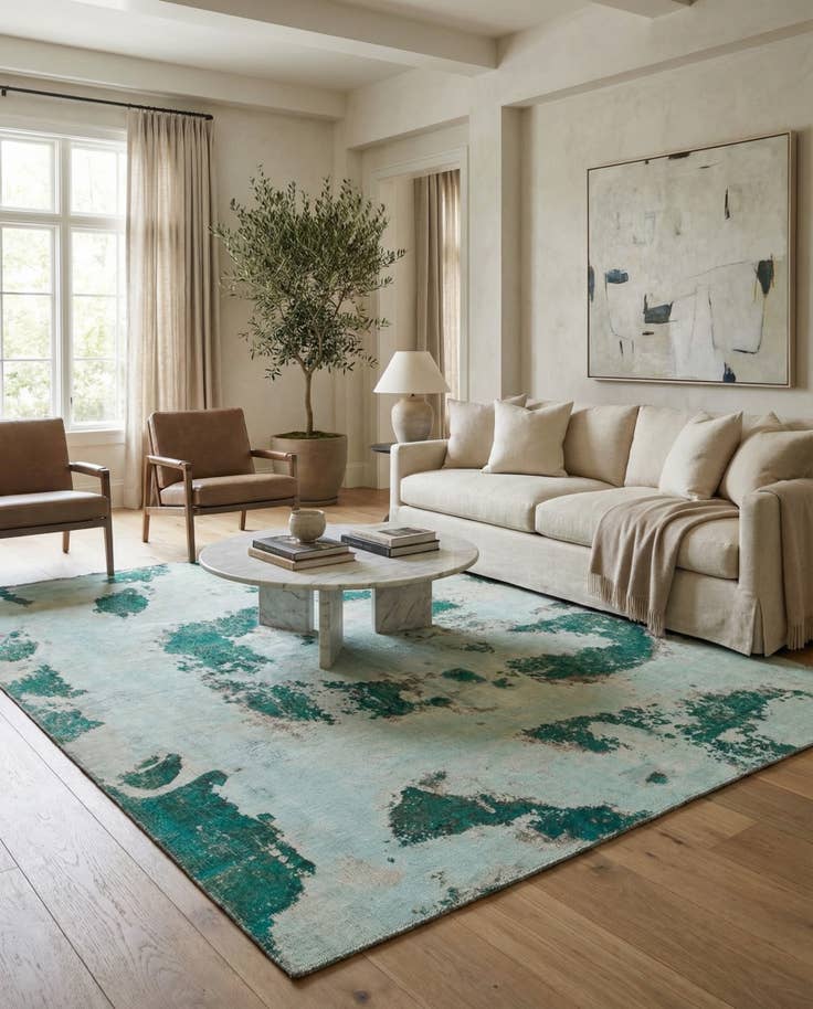 Detail image of 7' x 8' 4 Hand Knotted Ultra Vintage Persian Wool Rug