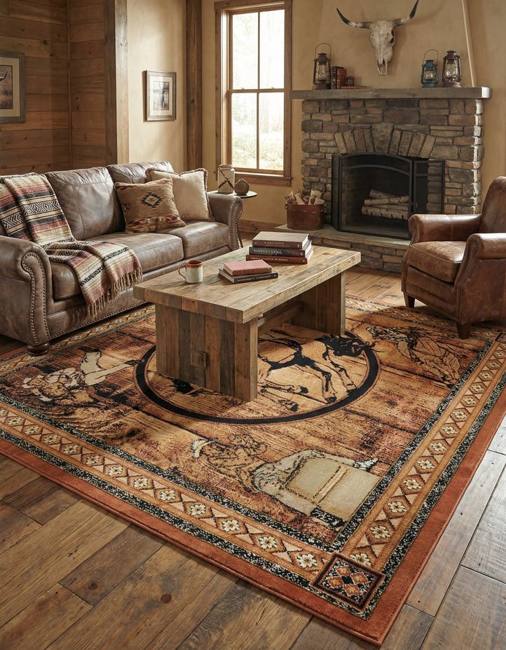 7' 10 x 7' 10 Pioneer Square Rug