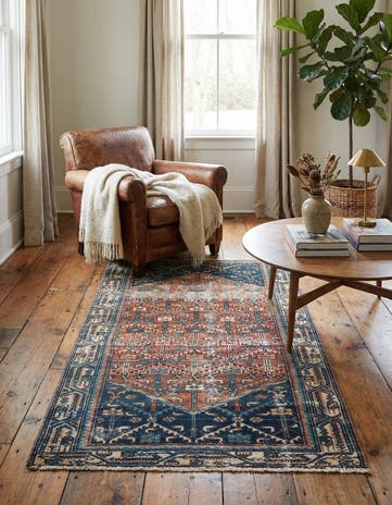 3' 1 x 5' 8 Hand Knotted Ultra Vintage Persian Wool Rug