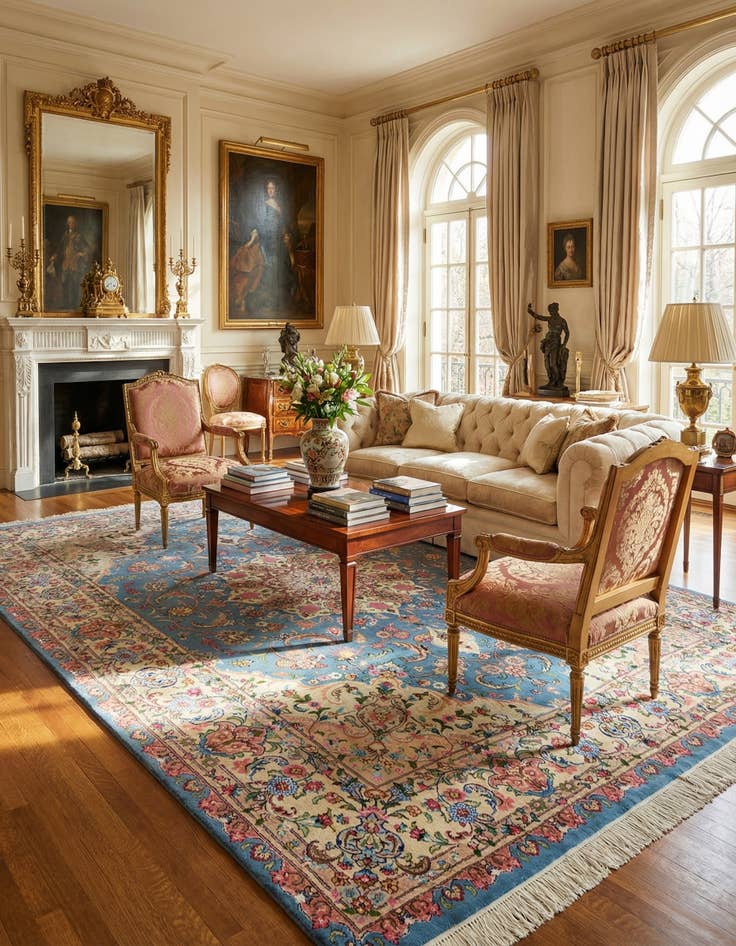 Detail image of 9' 4 x 12' 8 Mashad Rug