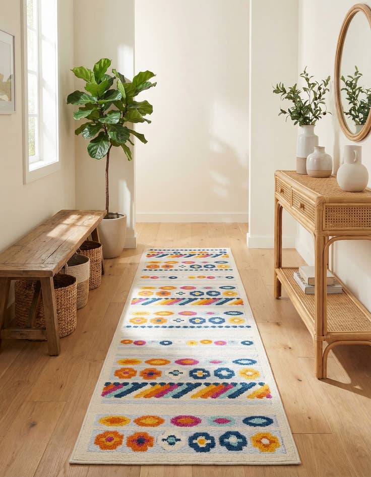 Detail image of 2' x 10'  Washable Aruba Indoor / Outdoor Runner Rug