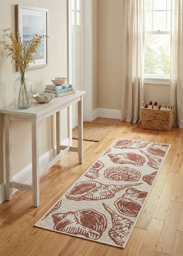 2' x 6' Easy-Clean Coastal Indoor / Outdoor Runner Rug