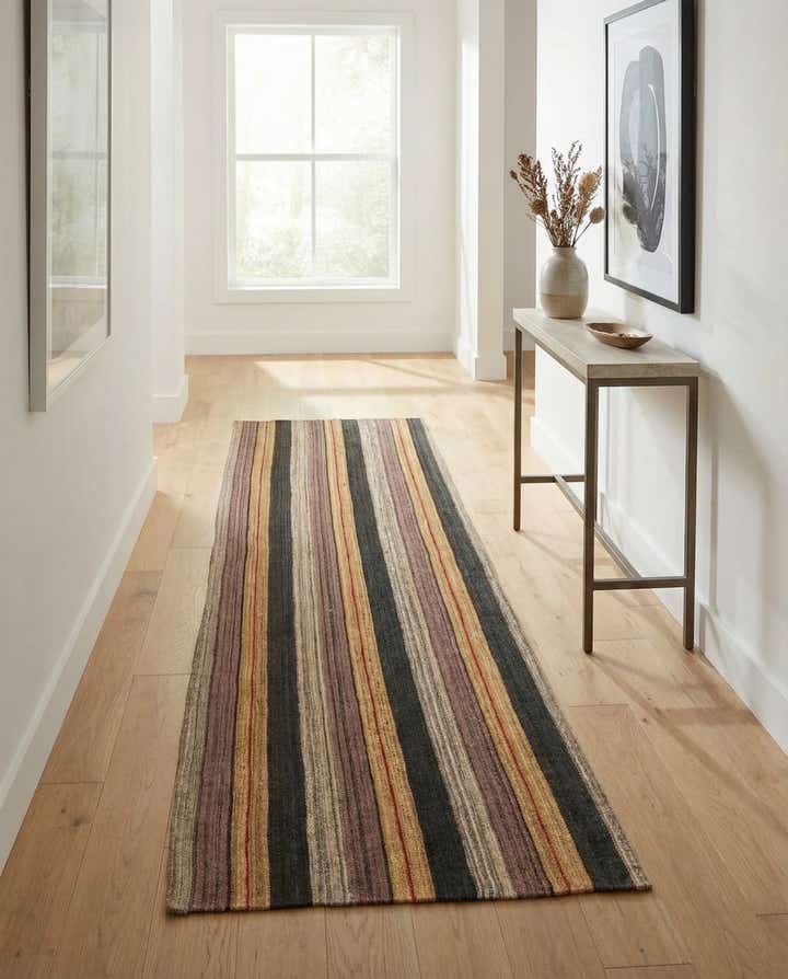 2' 8 x 9' 4 Hand Woven Kilim Modern Wool Runner Rug