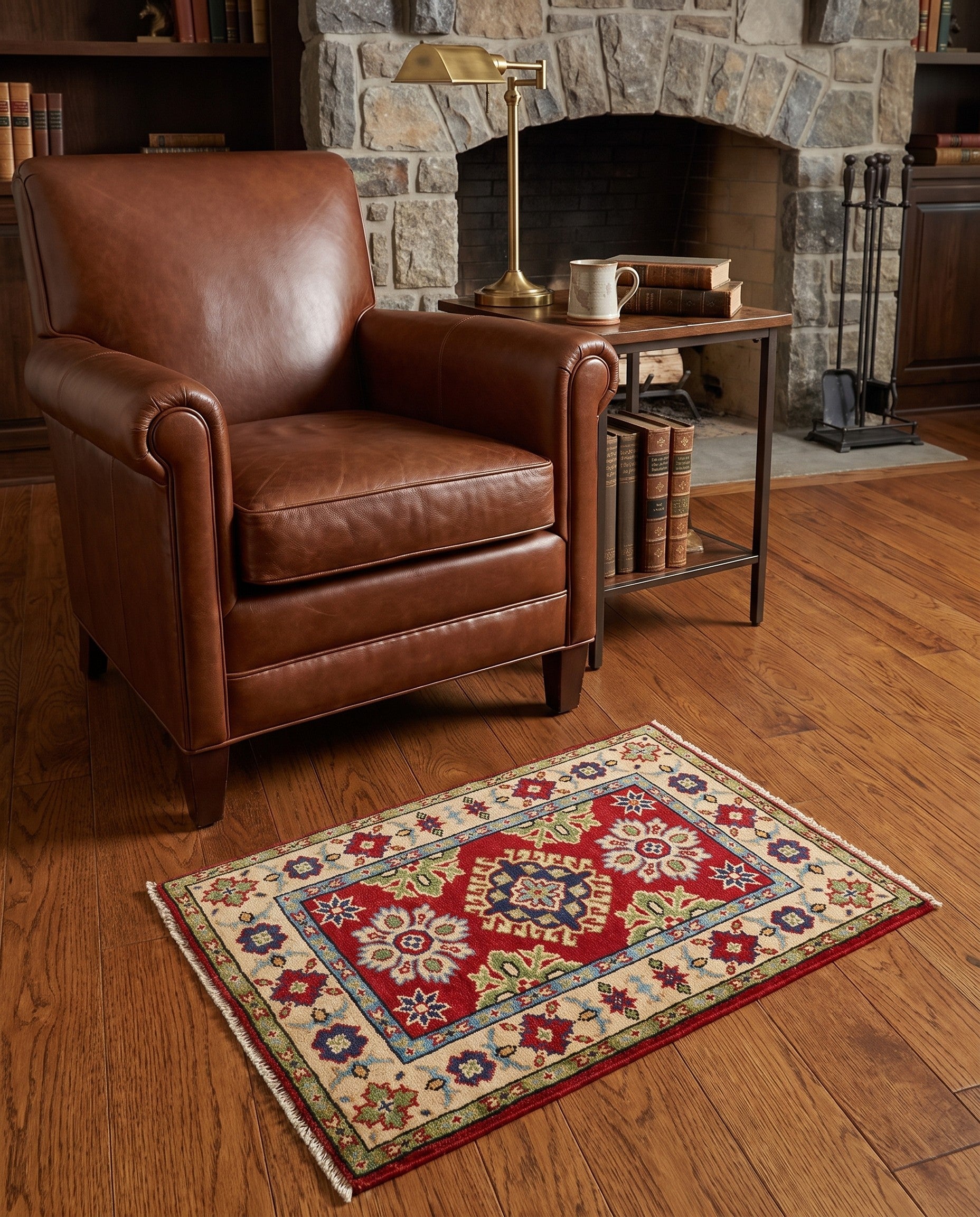 2' x 3' Hand Knotted Kazak Rug