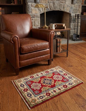 2' x 3' Hand Knotted Kazak Rug