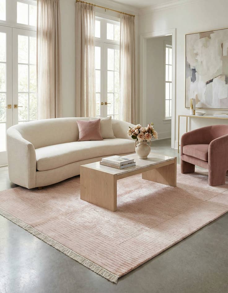 Detail image of 4' 11 x 6' 7  Hand Knotted Darya Wool Rug