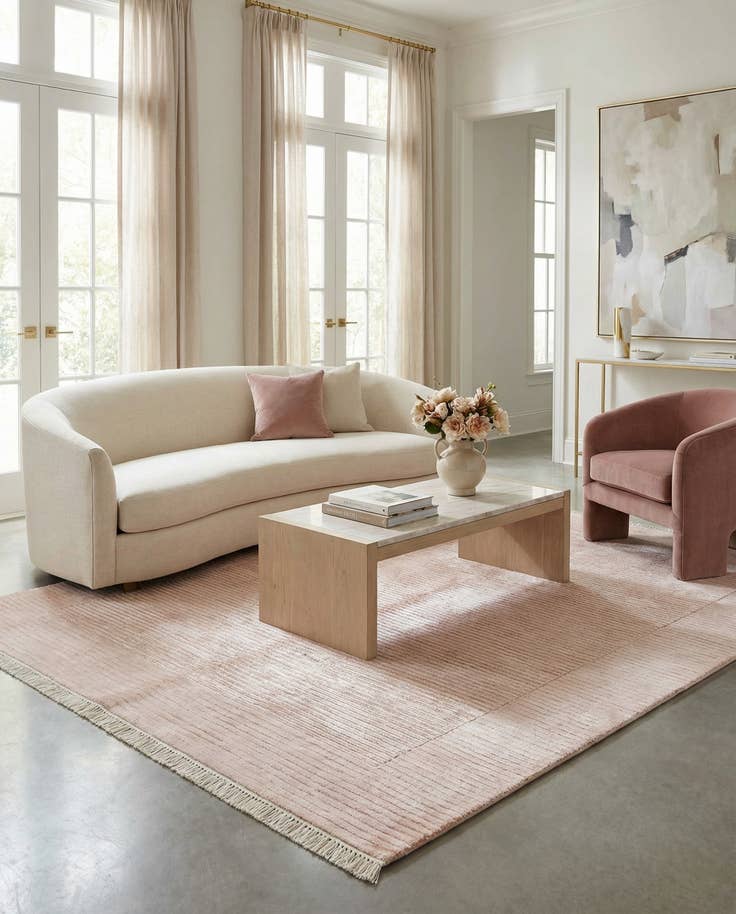 Detail image of 4' 11 x 6' 7 Hand Knotted Darya Wool Rug