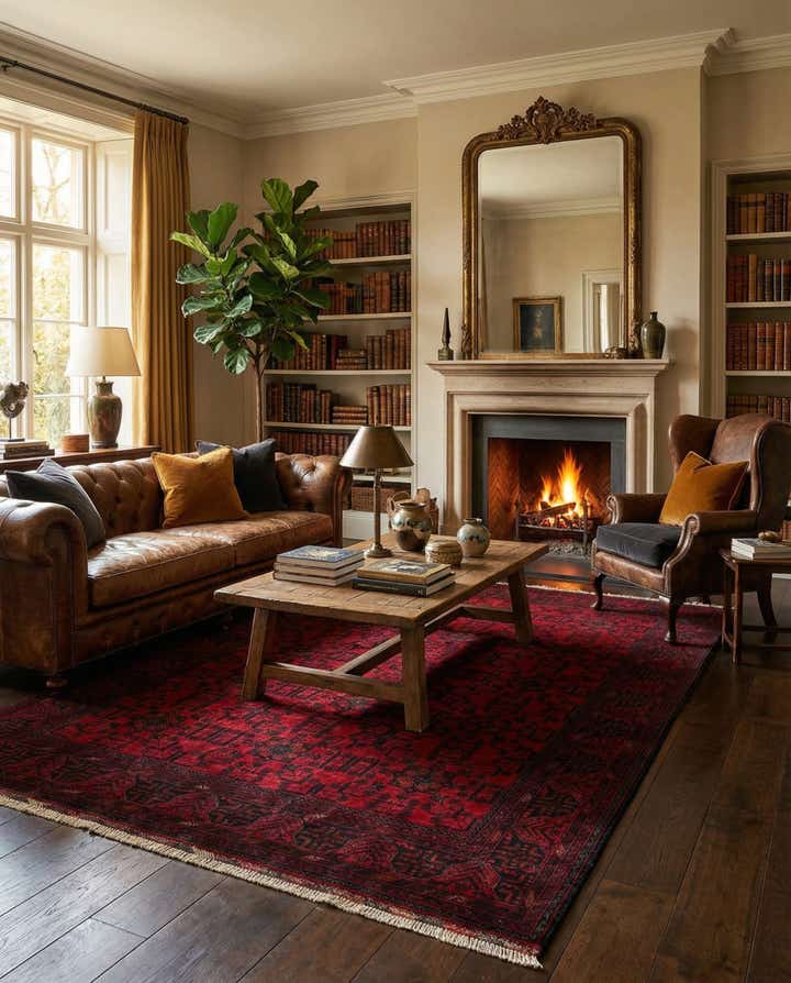 6' 8 x 9' 8 Hand Knotted Khal Mohammadi Wool Rug