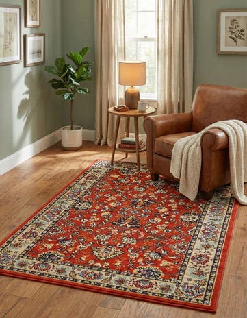 4' x 6' Kashan Design Rug