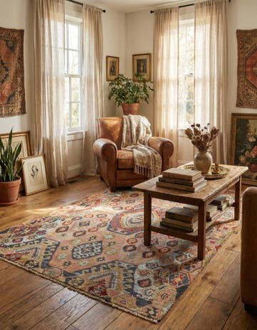 5' 4 x 7' 8 Hand Knotted Darya Rug