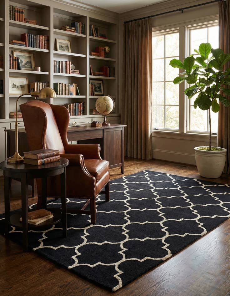 Detail image of 5' x 8' Luna Wool Rug