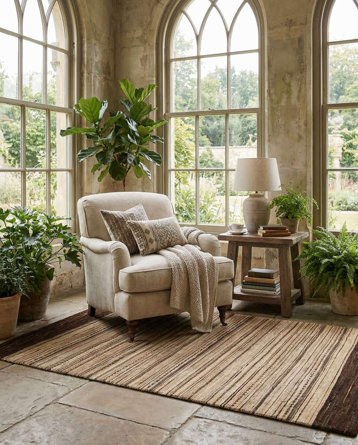 5' 6 x 8' 2 Hand Knotted Kashkuli Gabbeh Oriental Wool Rug
