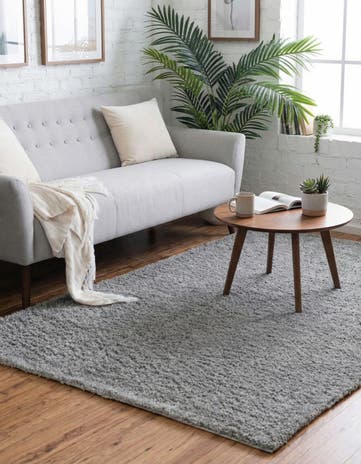 5' x 8' Soft Solid Shag Rug