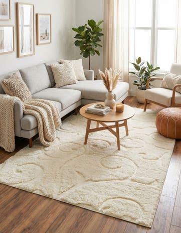 4' x 6' Botanical Shag Rug