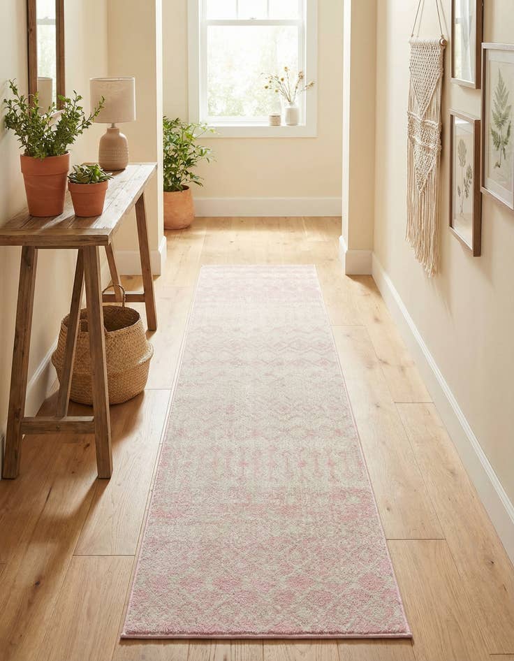 Detail image of  2' x 8' Moroccan Trellis Runner Rug