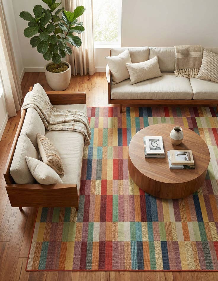 Detail image of  9' x 12'  Washable Baja Indoor / Outdoor Rug