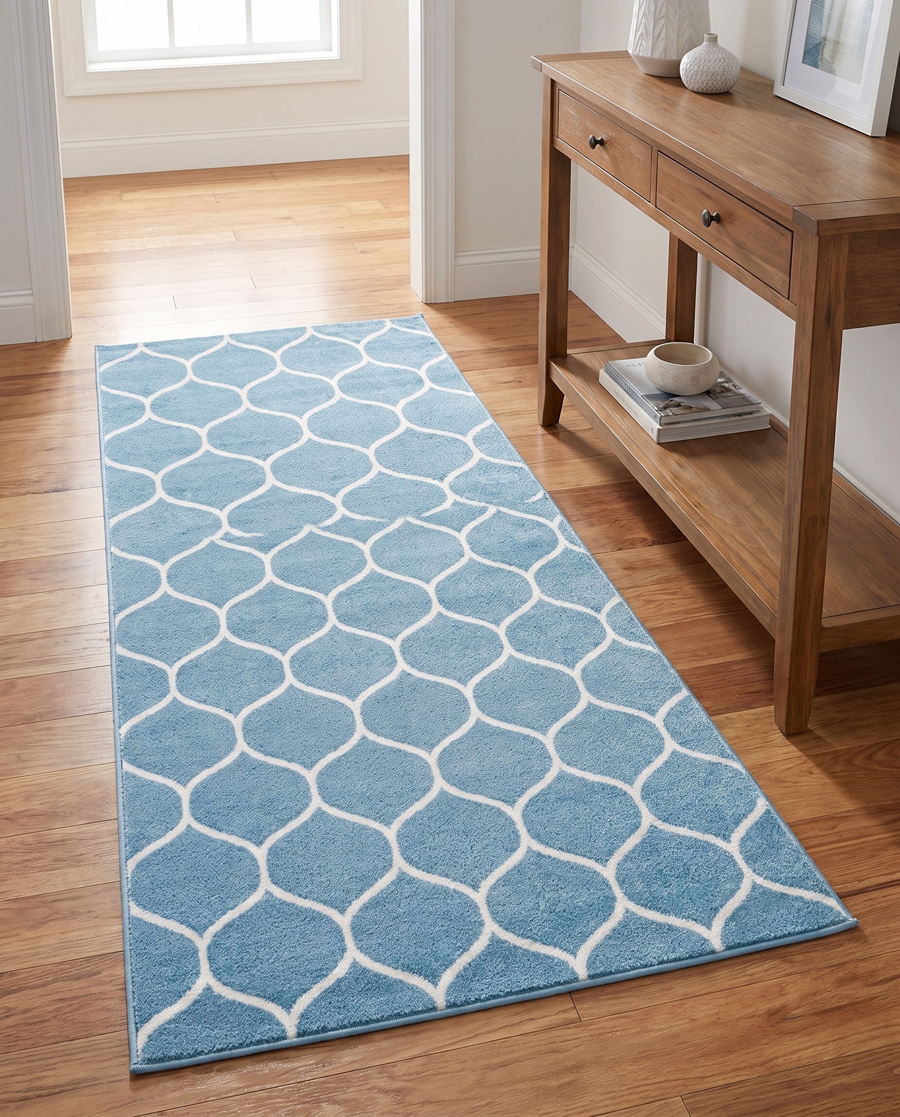 3' x 6' Lattice Frieze Runner Rug