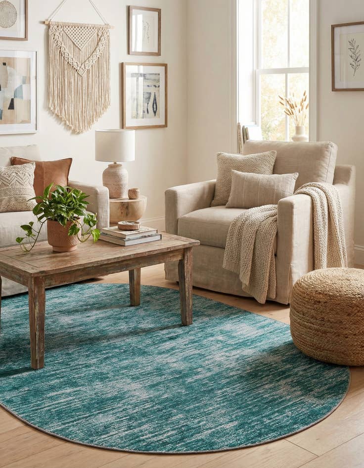 Detail image of  5' x 8' Asha Oval Rug