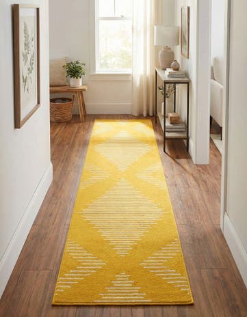 Yellow Kai Runner Rug