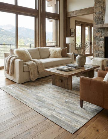 5' 2 x 7' 11 Cowhide - Patchwork Rug