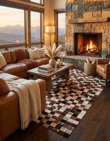 5' x 8' Cowhide Rug