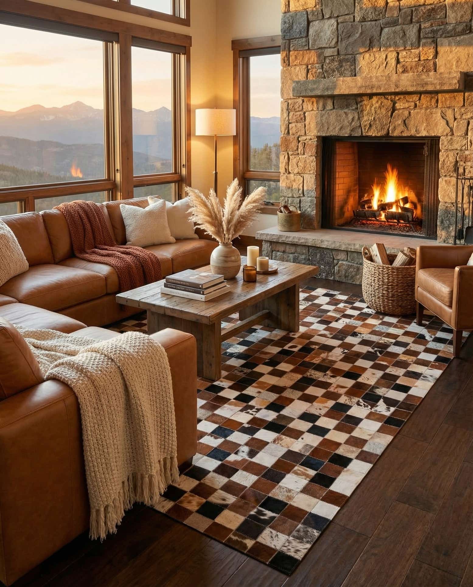 5' x 8' Cowhide Rug
