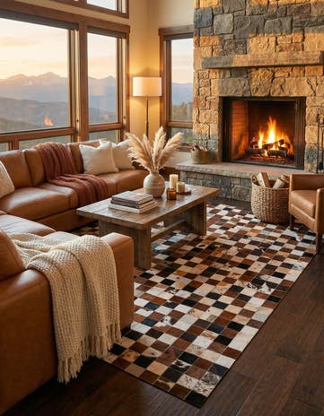 5' x 8' Cowhide Rug