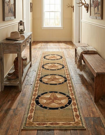 Green Pioneer Runner Rug